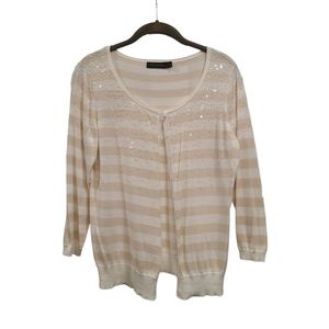 ✨️ The Limited Beaded Striped Cardigan sz M